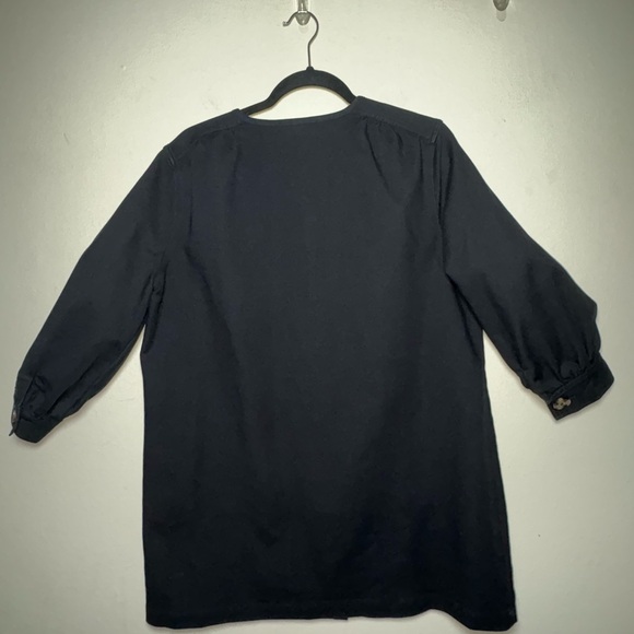 Tuckernuck Black Puff Sleeve Button Down Dress Size M - Picture 5 of 9